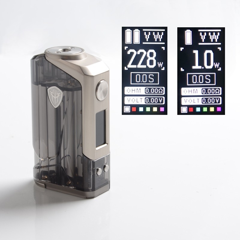 Rincoe Jellybox 228w Box Mod Kits Dual 18650 Batteries 4.8ml Sub Ohm Tank