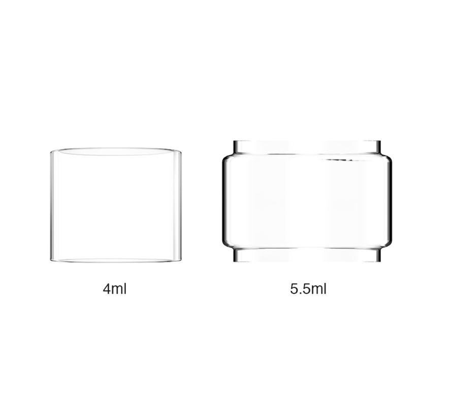 Replacement Pyrex Glass Tube For Zeus Dual / Zeus X 5.5ml Bulb Glasses For Vape Tank