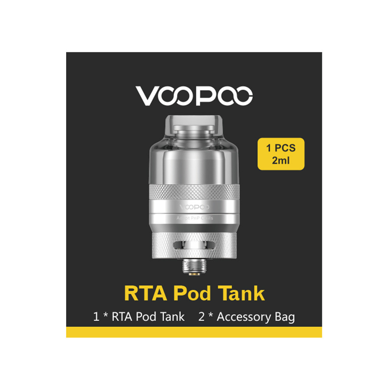 26 x 46.5 mm Voopoo Rta Pod Tank 2ml 510 Thread Pnp Tanks Replacement