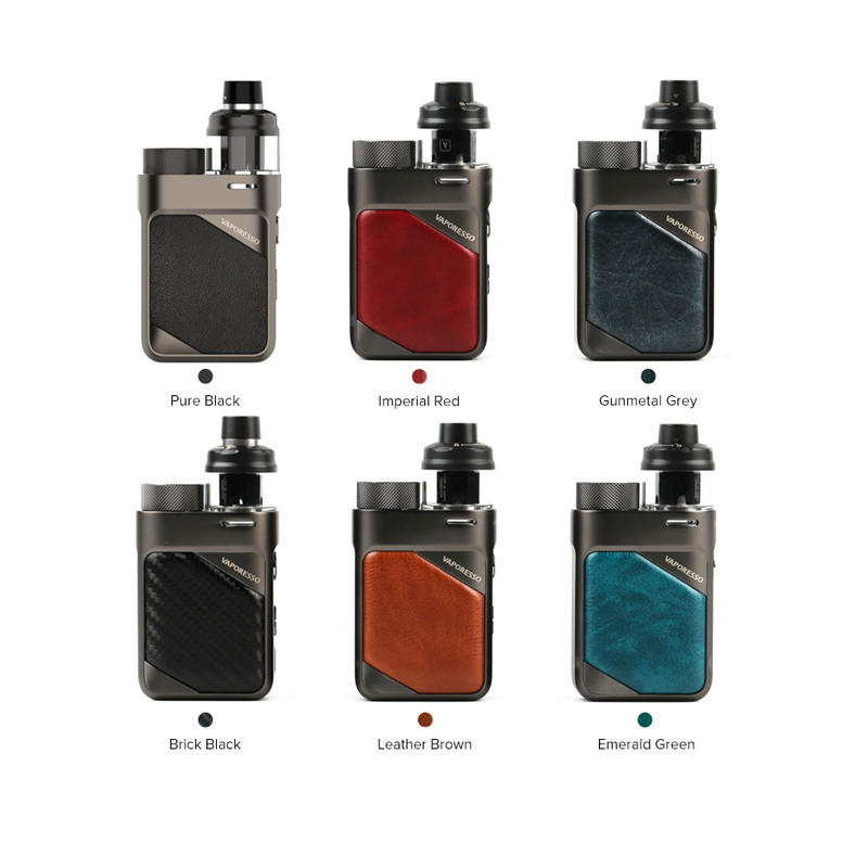 Box Mod E Cigarette Devices Vaporesso Swag Px80 Pod Mod Kit Single 18650 Battery Gtx 0.2 0.3 Coil