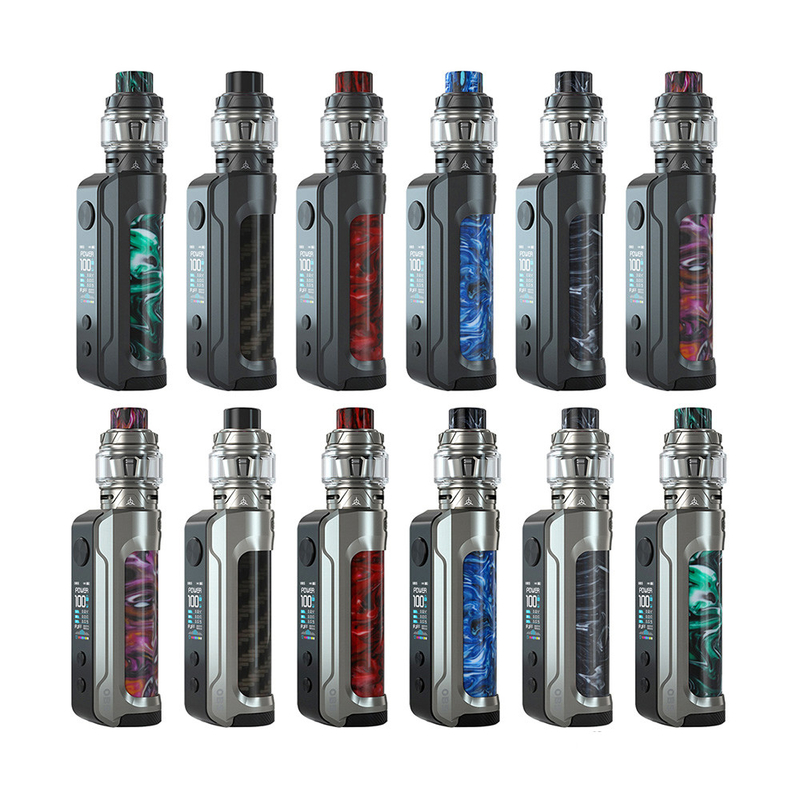 OBS ENGINE 100W Box Mod Kits Single 18650 20700 21700 Battery 810 Resin Drip Tip