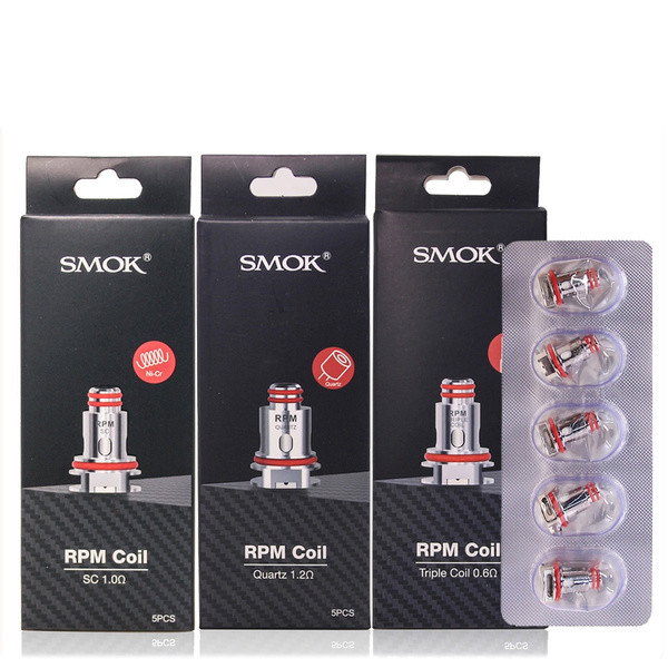 Rpm 0.4ohm Vape Coil Smok 0.6ohm Triple 1.0 Ohm Sc 1.2ohm Quartz Vape Mesh Coil Replacement