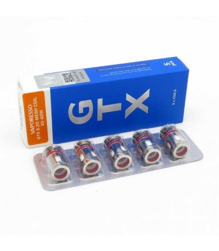 Vaporesso Gtx Coil 5pcs Target Pm80 Gtx Core Vape Mesh Coil Replacement 35g