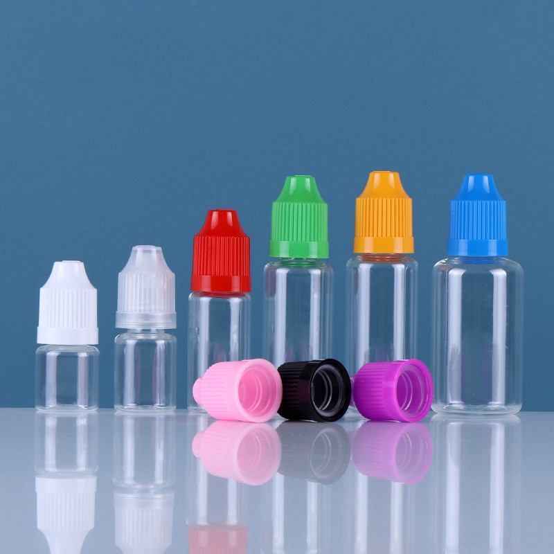FCC Plastic PET V3 Empty Ejuice Bottle Smoking E liquid Clear Bottle Colorful Screw Cap
