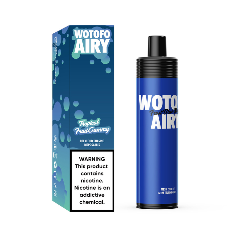 Rechargeable 1000 Puffs Disposable Vape Pod Device Kit Wotofo Airy Portable Pod Vape