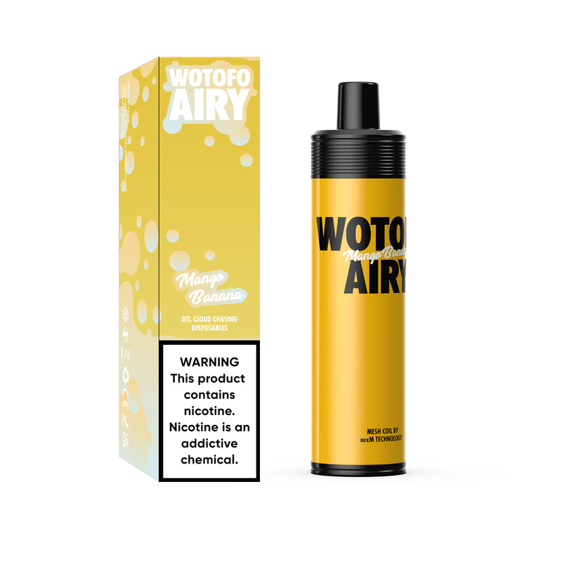 Rechargeable 1000 Puffs Disposable Vape Pod Device Kit Wotofo Airy Portable Pod Vape