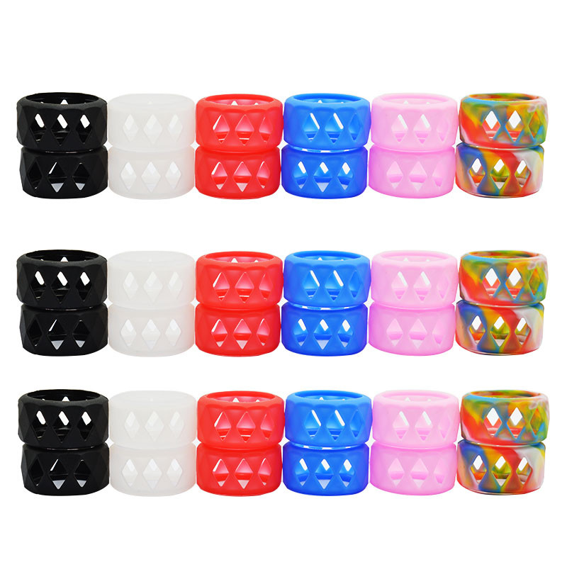 Food Grade Vape Silicone Ring / Silicone Rubber Bands Colorful 25mm Ecigarette