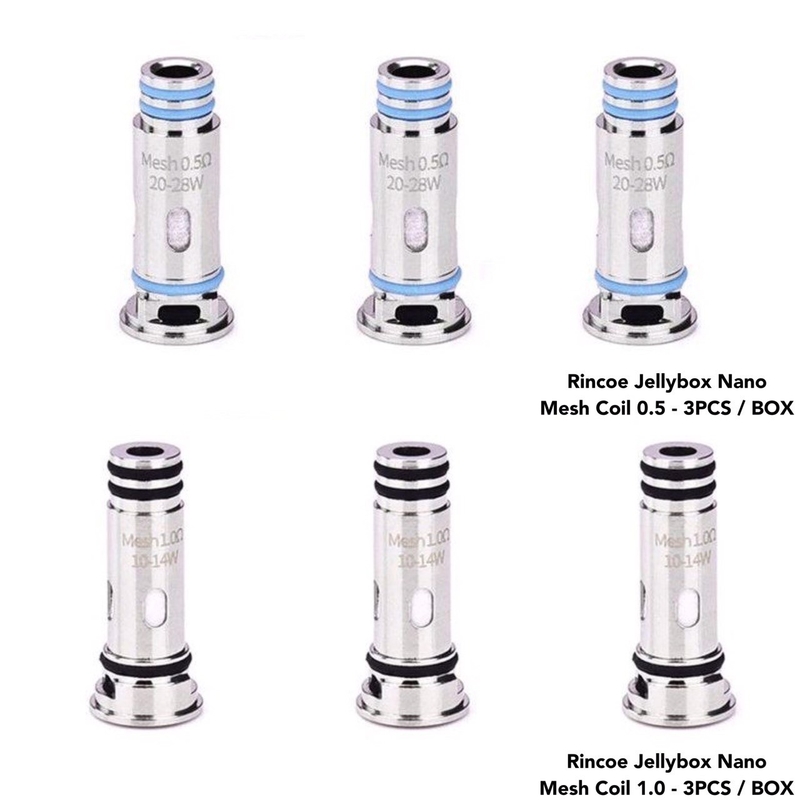 Lelote Jellybox Nano Replacement Coil For Rincoe Jellybox SE / Nano X / Air X Kit 1.0Ω / 0.5Ω