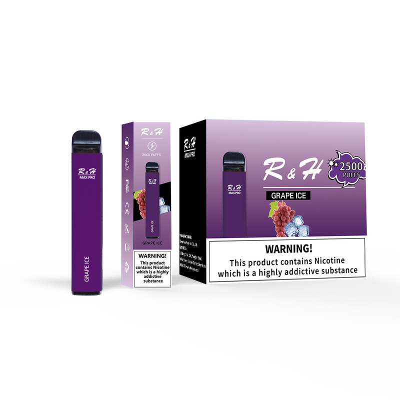 Disposable Pod Vapes Max Pro 8ml 950mah 2500 Puffs 1.3ohm Mesh Coil Disposable Kit