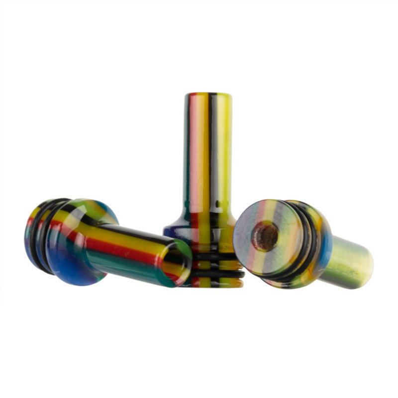 AS285 Resin Rainbow 510 MTL Custom Vape Drip Tips For Vape Pen Atomizer Cartridges