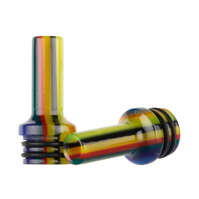 AS285 Resin Rainbow 510 MTL Custom Vape Drip Tips For Vape Pen Atomizer Cartridges