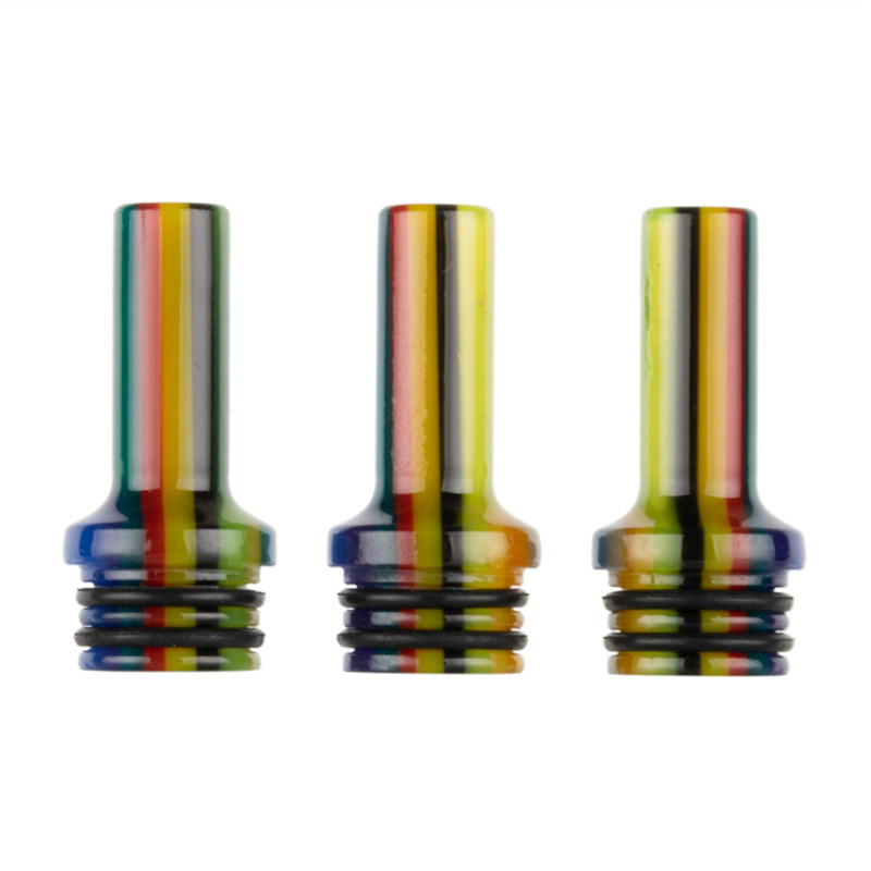 AS285 Resin Rainbow 510 MTL Custom Vape Drip Tips For Vape Pen Atomizer Cartridges