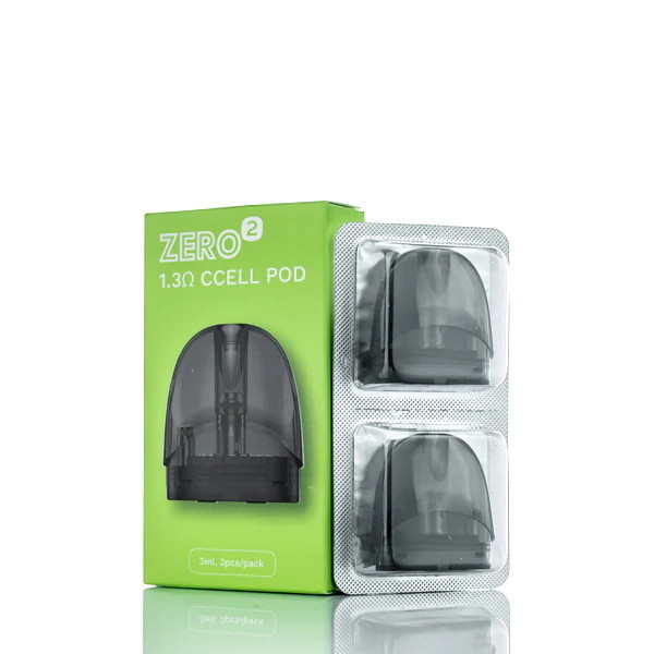 Vaporesso Zero 2 Empty Vape Pod Cartridge 2pcs 1.3ohm Ccell ( 1.0ohm Mesh Pods )