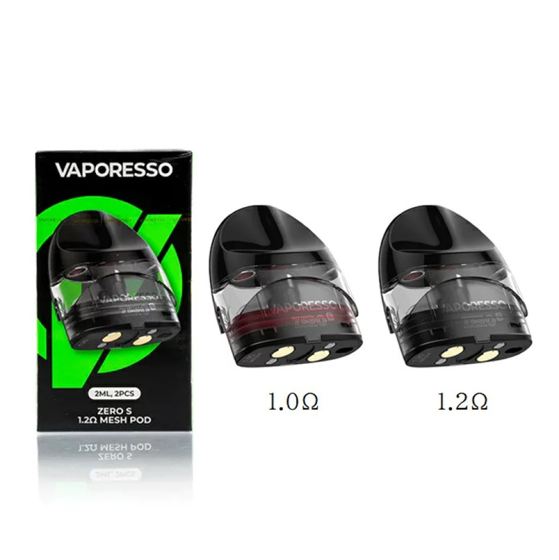 Vaporesso Zero S Cartridge 2ml 1.2ohm Top Filling MTL Vaping Empty Pod Cartridges