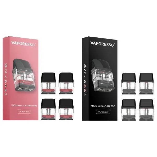 Vaporesso Xros Cartridge Pods 2ml 4pcs Standard TPD Version Compatible Xros Series Pod Kit