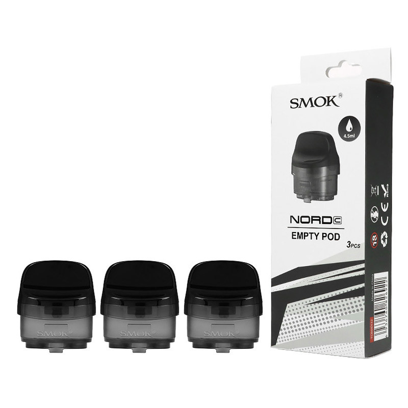 SMOK Nord C Empty Pod Cartridge 4.5ml 3pcs/Pack Top filling Empty Pods