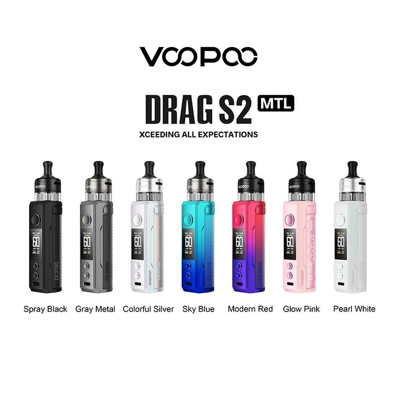 Voopoo drag s2  Pod Mod kit 60w with PnP X Cartridge DTL / MTL 2500mAh 5ml