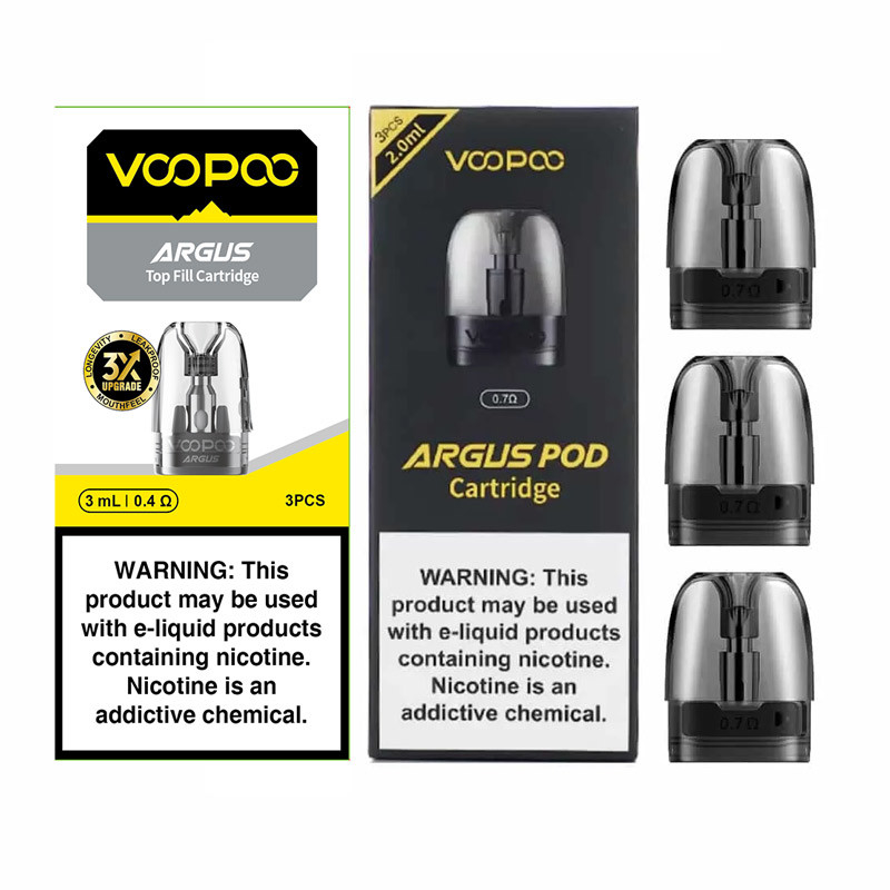 Voopoo Argus Top Fill Cartridge 3ml 0.4Ω/0.7Ω For Argus Pod / Argus P1 / Argus Z / Argus G / Argus Pod SE